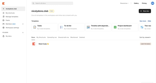 Coda | Docs from Coda
