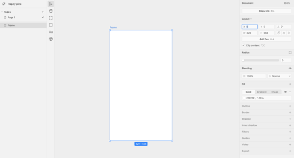 Happy pine · Paper screen