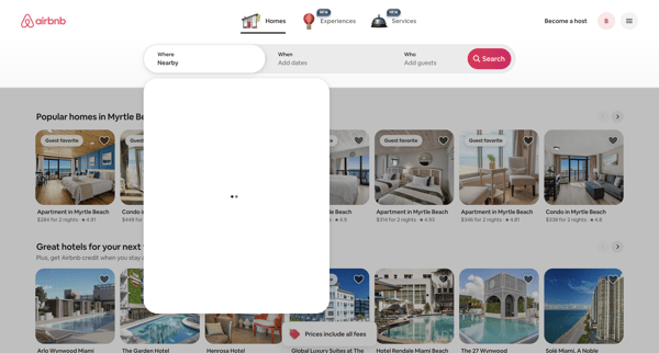 Airbnb | Vacation rentals, cabins, beach houses, & more screen
