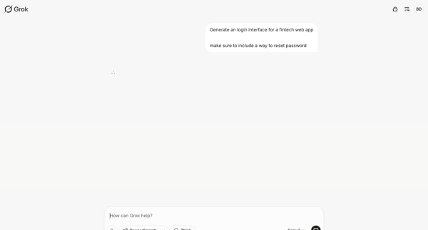 Grok screen