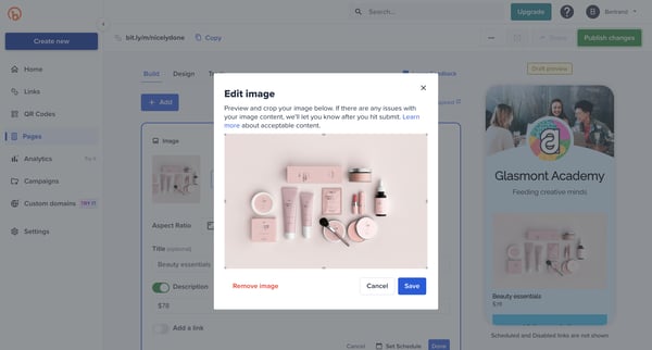 Bitly | Bitly Page screen