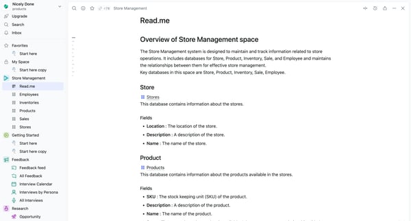 Read.me | Fibery screen