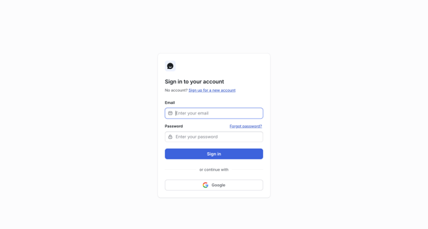 Sign In | UserJot screen