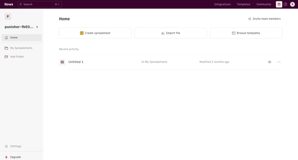 Rows The spreadsheet where data comes to life screen