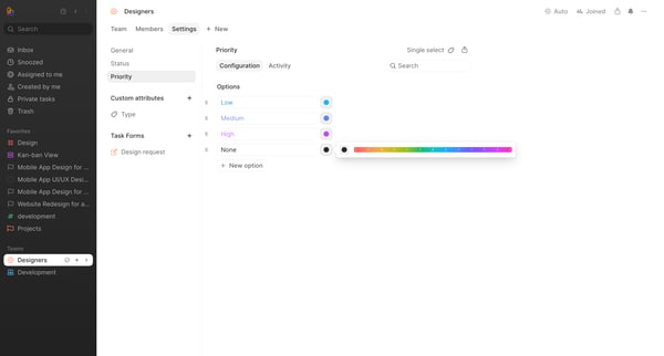 Designers - Height screen
