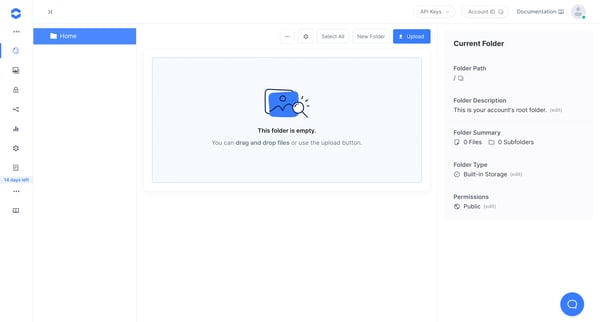 Files | Bytescale screen