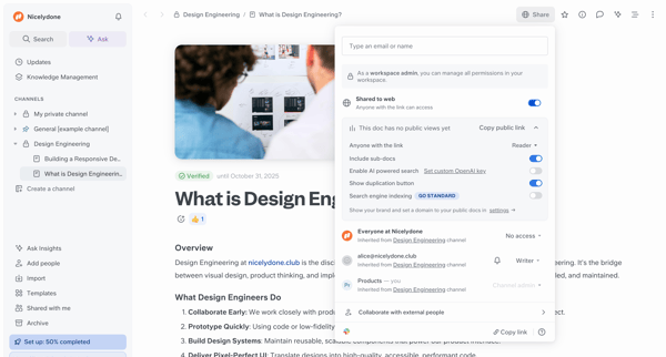 What is Design Engineering? screen