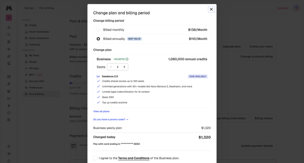 Subscription | Magnific (formerly Freepik) screen