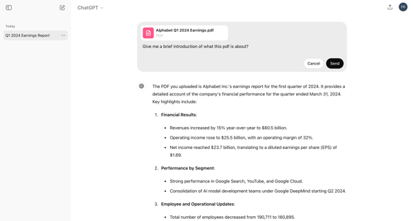 ChatGPT screen