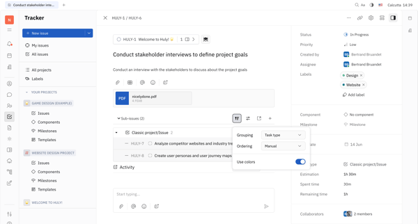 Conduct stakeholder interviews to define project goals - Nicelydone screen