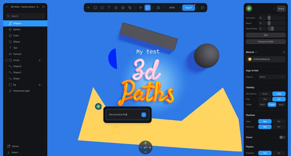 3D Paths - Candy Letters - Copy - Copy · Spline from Spline