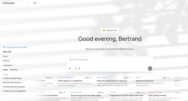 Cofounder screen