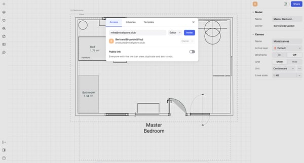 Master Bedroom | Rayon screen