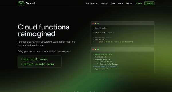 Modal screen