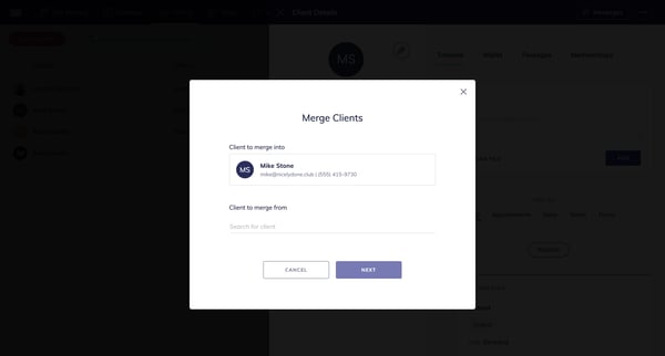 Mangomint App screen