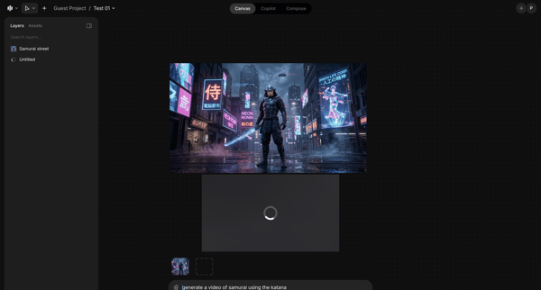 Test 01 / Guest Project - Morphic Studio screen