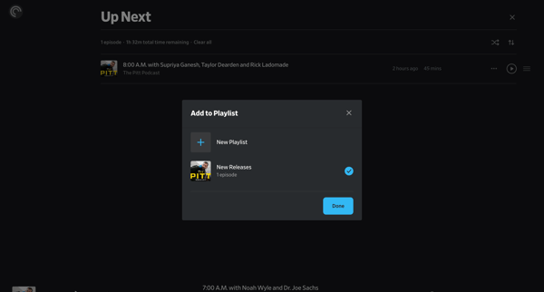 The Pitt Podcast - Pocket Casts screen