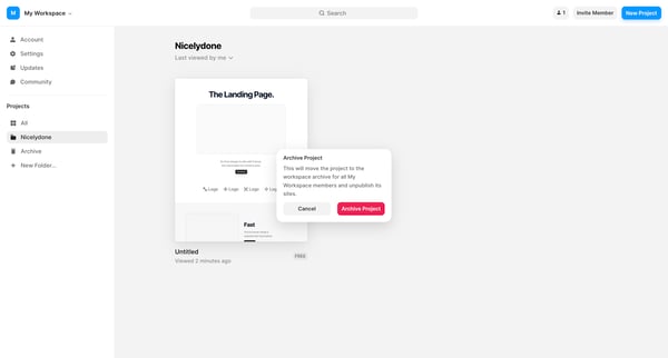 Framer screen