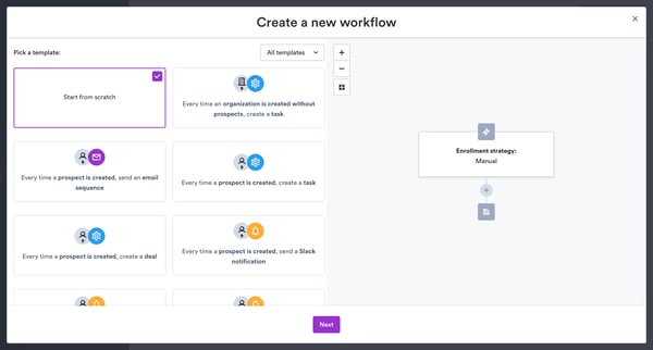 Active Workflows • Workflows • Overloop screen