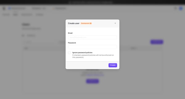Dashboard | Clerk.com screen