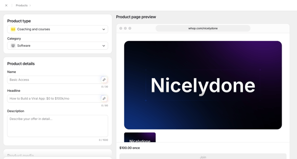 Dashboard | Whop screen