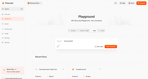 Firecrawl - The Web Data API for AI screen