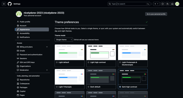 Notification Settings screen