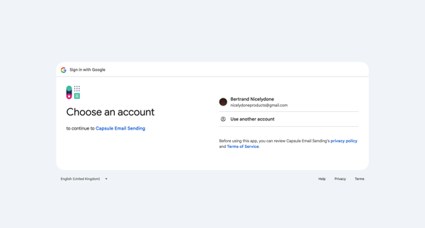 Sign in – Google accounts screen