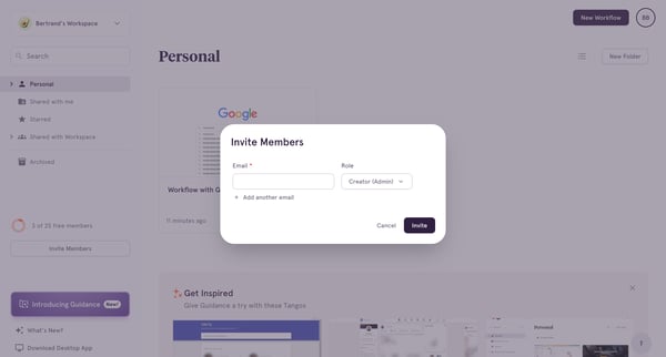 Personal screen
