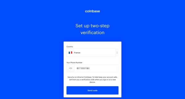 Coinbase screen