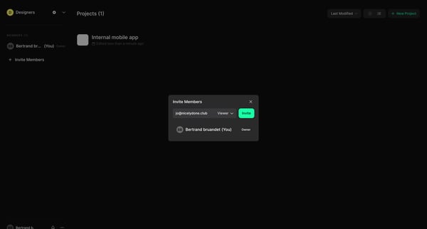 Designers | Play screen