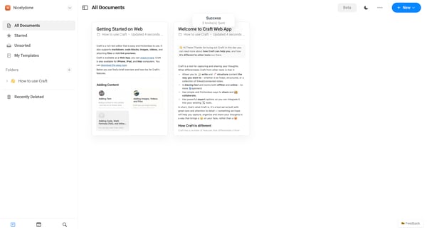 All Documents screen