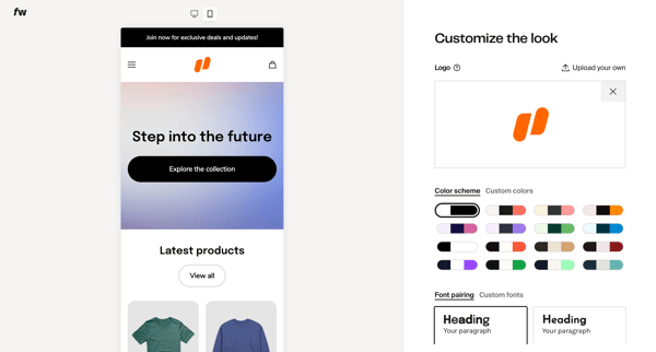 Creator Onboarding | Fourthwall screen