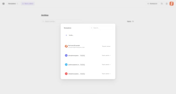 Archive - Tines screen