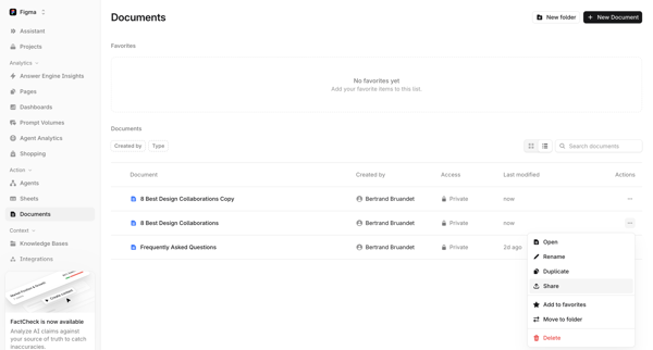 Profound | Answer Engine Optimization screen