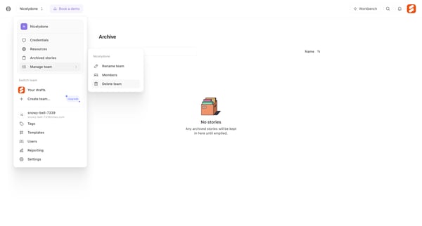 Archive - Tines screen