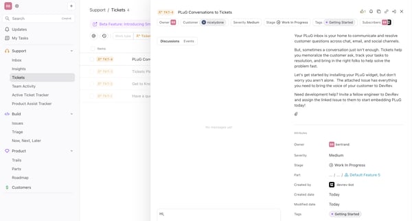 DevRev screen