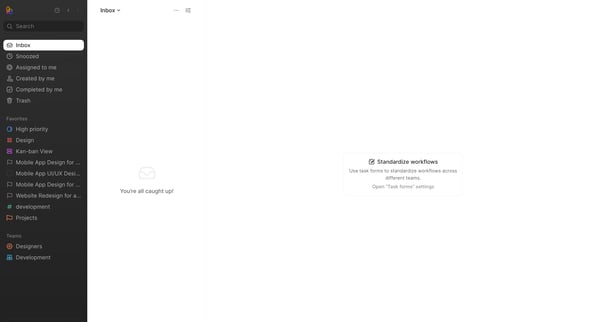 Inbox - Height screen