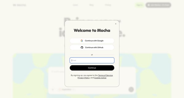 Mocha: AI-Powered No‑Code App Builder for Entrepreneurs screen