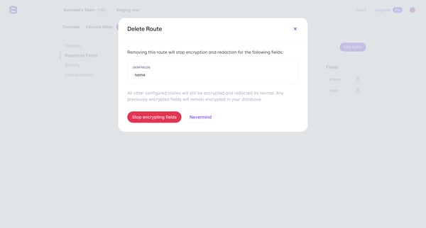 Evervault | App screen