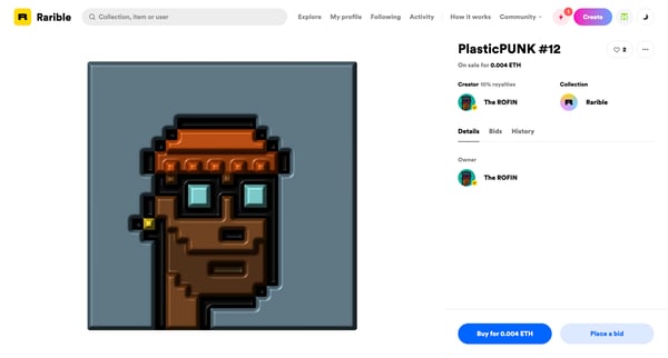 PlasticPUNK 12 - Rarible | Rarible from Rarible