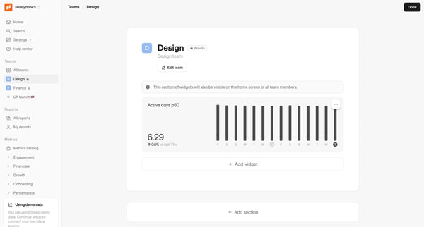 Design screen