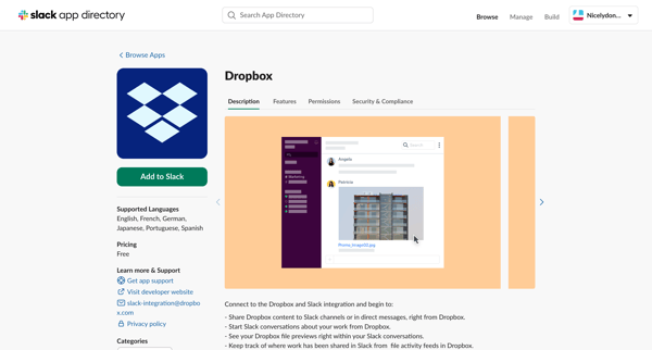 Dropbox | Slack App Directory from Slack