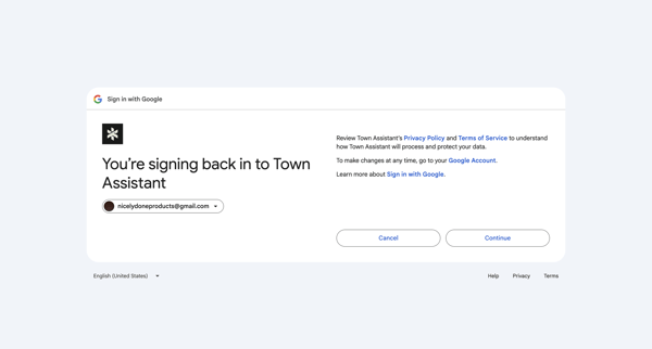 Sign in - Google Accounts screen
