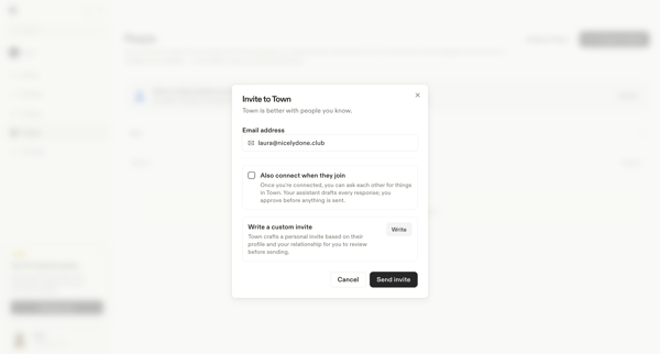 People screen