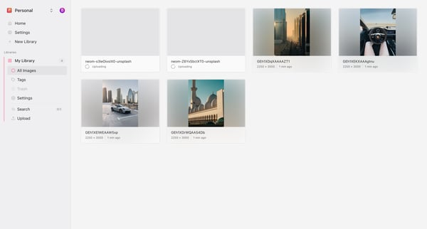 My Library | Personal screen