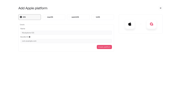 Console - Appwrite screen