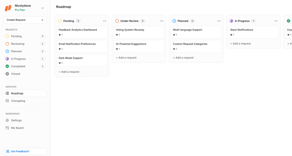 Roadmap | UserJot screen