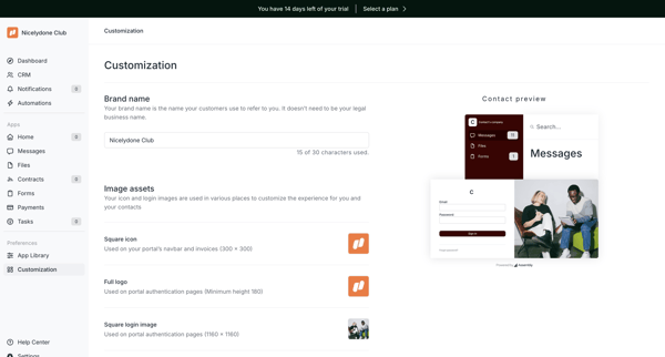 Assembly Dashboard – Nicelydone Club screen