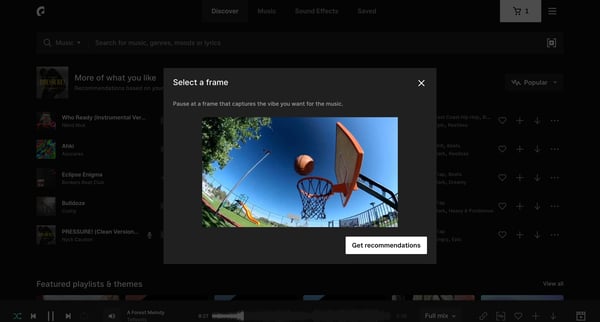 Featured Music - Our most popular songs | Epidemic Sound screen